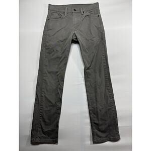 Levi's 513 Men's Slim Fit Straight Leg Gray Denim Jeans - Size 28x30 (29x29.5)